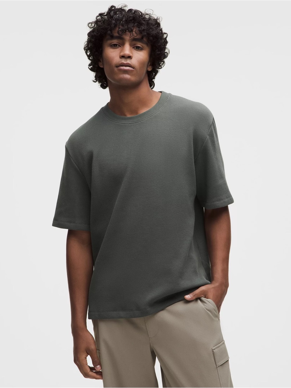 Lululemon Cotton Blend Waffle Tee